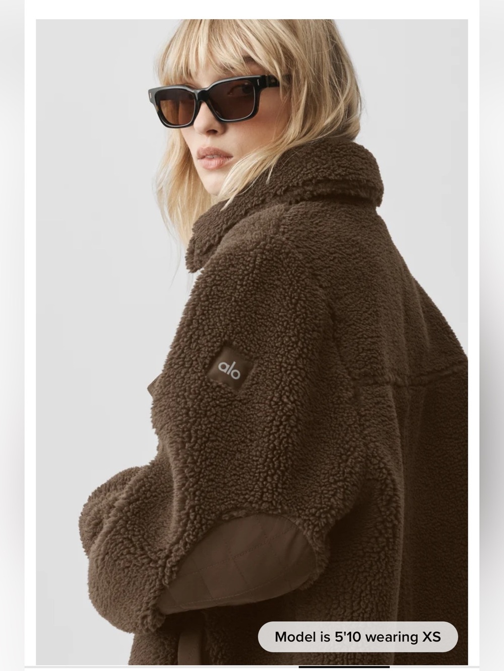 Authentic New Collection Alo — Sherpa Edge Shacket / L